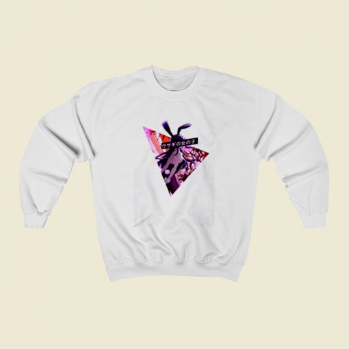 Bunny Vaporwave Sad Japanese Anime Aesthetic Christmas Sweatshirt Style