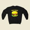 Burger 80s Fashionable Sweatshirt