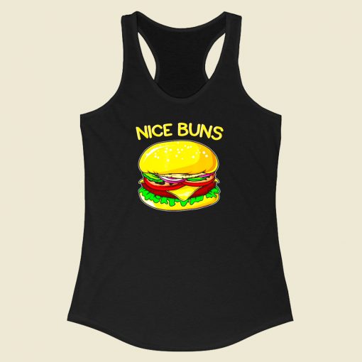 Burger Racerback Tank Top Style