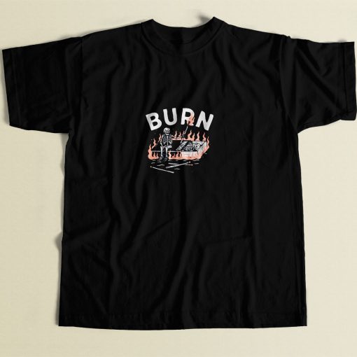 Burn Skull 80s Men T Shirt