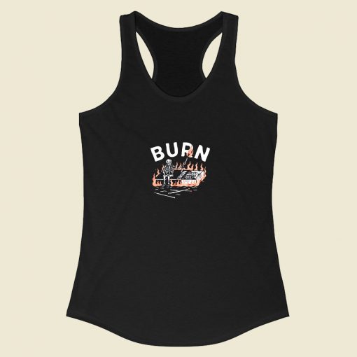 Burn Skull Racerback Tank Top Style