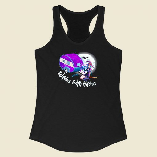 Camping Halloween Racerback Tank Top Style