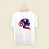 Cap Bent Back Skull Men T Shirt Style