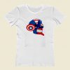 Cap Bent Back Skull Women T Shirt Style