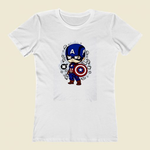 Captain America Pop Art Women T Shirt Style