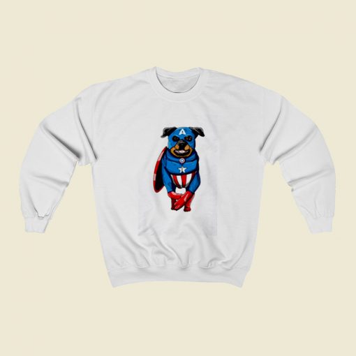 Captain Rottweiler Christmas Sweatshirt Style