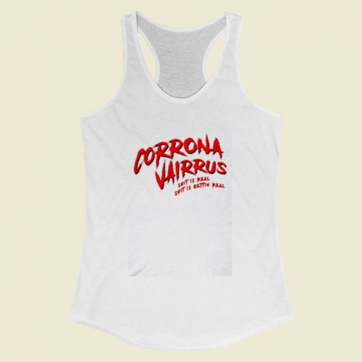 Cardi B Corona Virus Women Racerback Tank Top