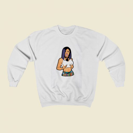 Cardi Boobs Christmas Sweatshirt Style