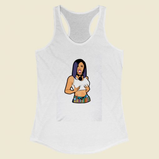 Cardi Boobs Women Racerback Tank Top