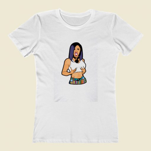 Cardi Boobs Women T Shirt Style