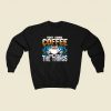 Carpenter Coffee And Build Things 80s Fashionable Sweatshirt