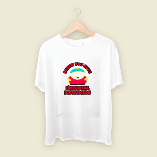 Cartman Is Social Distancing Men T Shirt Style