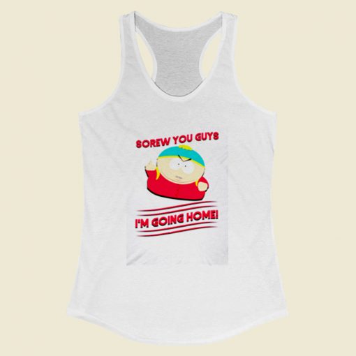 Cartman Screw You Guys Women Racerback Tank Top