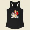 Cat Christmas Gifts Santa Racerback Tank Top Style