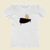 Cat Playing Piano Women T Shirt Style