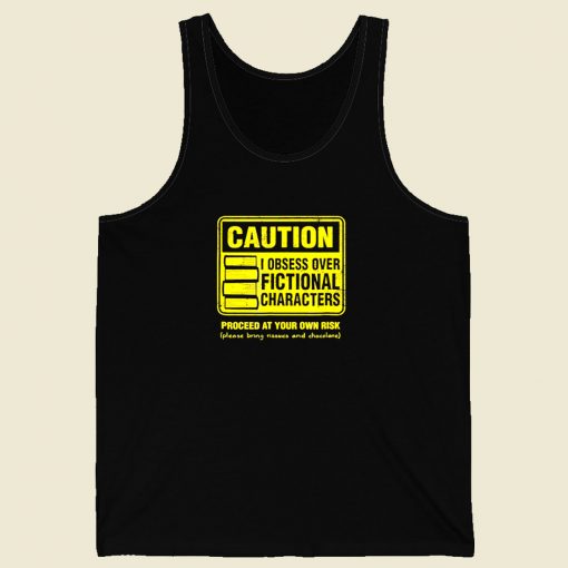 Character Caution Men Tank Top