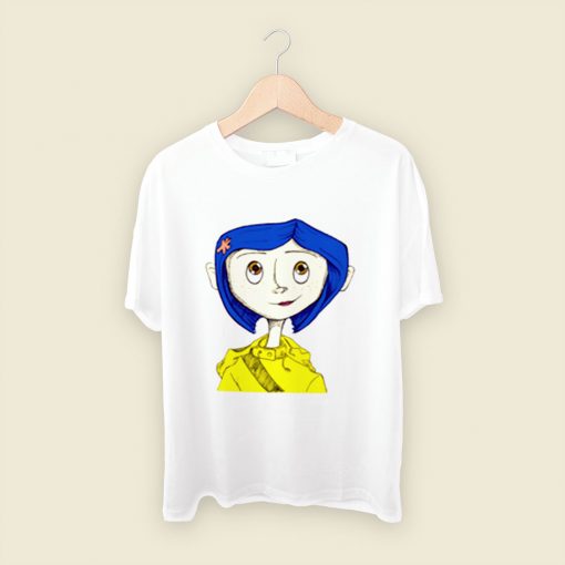 Character Coraline From The Animated Movie Men T Shirt Style