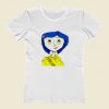 Character Coraline From The Animated Movie Women T Shirt Style