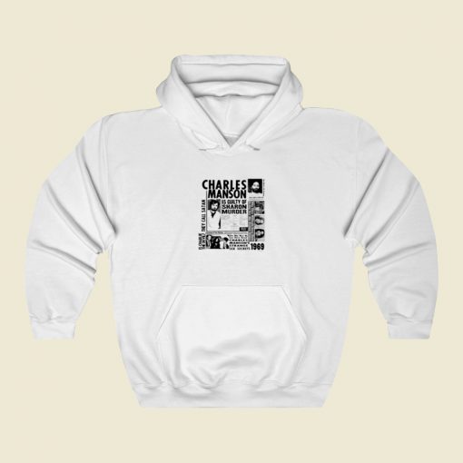 Charles Manson Criminal Poster Street Hoodie Style