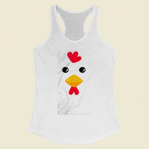 Chicken Halloween Costume Women Racerback Tank Top