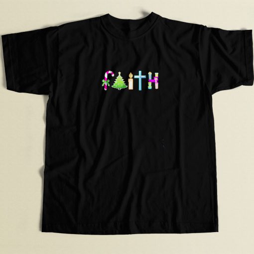 Christmas Faith 80s Men T Shirt