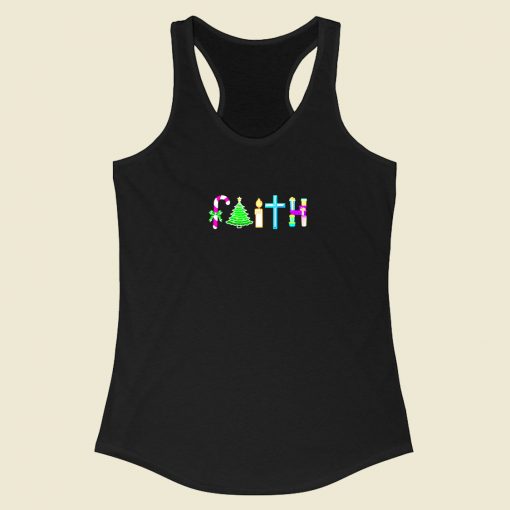 Christmas Faith Racerback Tank Top Style