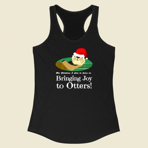 Christmas Otter Racerback Tank Top Style