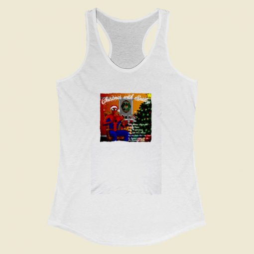 Christmas With Spidey Women Racerback Tank Top