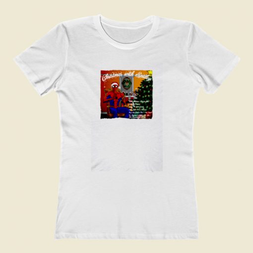 Christmas With Spidey Women T Shirt Style