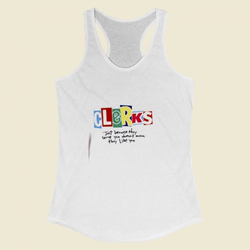 Clerks Comedy Film Women Racerback Tank Top