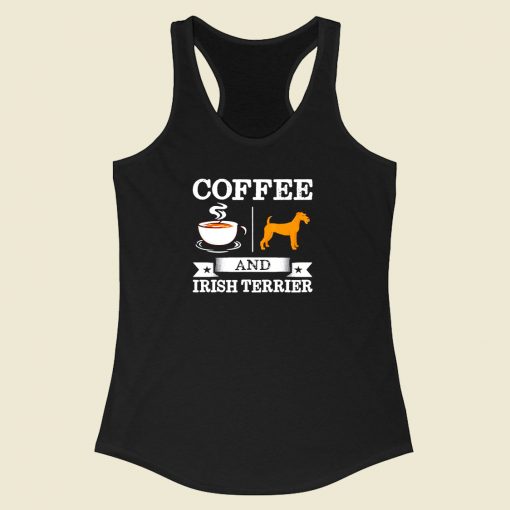 Coffee And Irish Terrier Cute Dog Racerback Tank Top Style