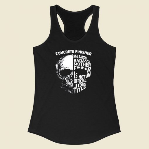 Concrete Finisher Racerback Tank Top Style