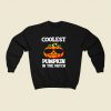 Coolest Pumpkin In The Patch 80s Fashionable Sweatshirt