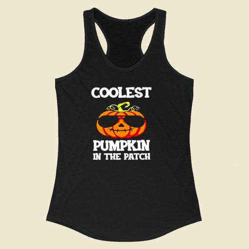 Coolest Pumpkin In The Patch Racerback Tank Top Style