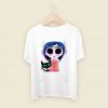 Coraline With Her Cat Men T Shirt Style