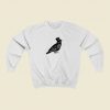 Crow Hat Mens White Christmas Sweatshirt Style