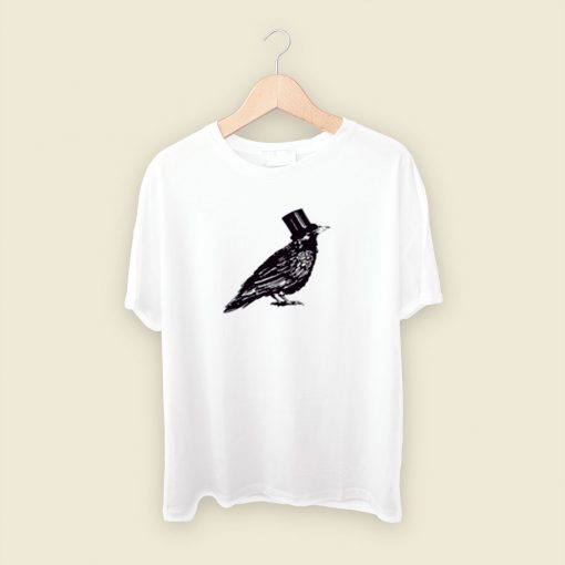 Crow Hat Mens White Men T Shirt Style