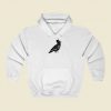 Crow Hat Mens White Street Hoodie Style