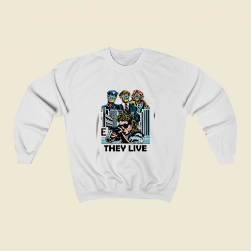 Cult Sci Fi Thiriller They Live Christmas Sweatshirt Style