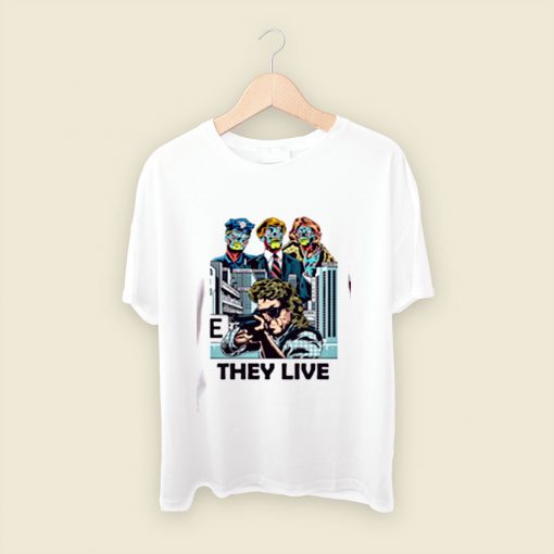 Cult Sci Fi Thiriller They Live Men T Shirt Style