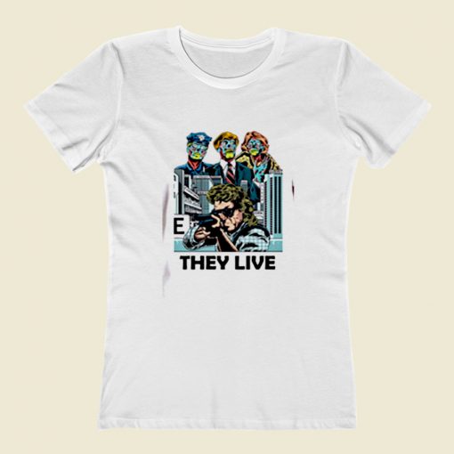 Cult Sci Fi Thiriller They Live Women T Shirt Style