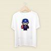 Cute Captain America Chibi Men T Shirt Style