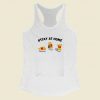 Cute Pooh Quarantine Stay Home Women Racerback Tank Top