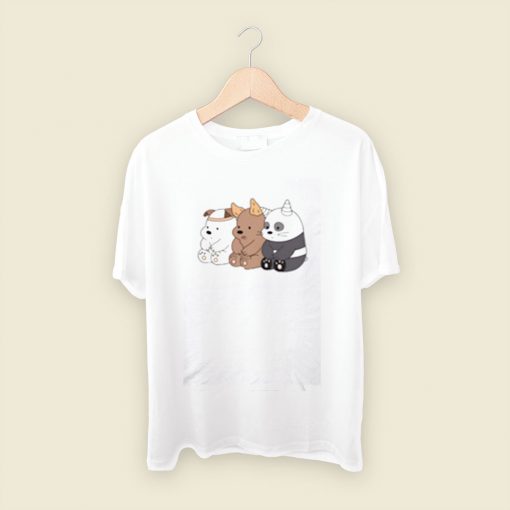 Cute Three Bear Men T Shirt Style