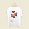 Cute Zebra Finch As Santa Claus Men T Shirt Style