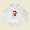 Cute Zebra Finch As Santa Claus Street Hoodie Style