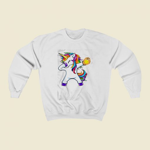 Dabbing Unicorn Christmas Sweatshirt Style