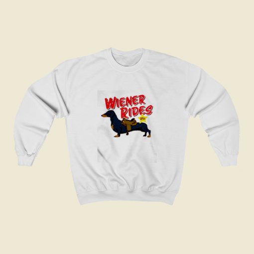 Dachshund Wiener Rides 25c Christmas Sweatshirt Style