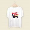 Dachshund Wiener Rides 25c Men T Shirt Style