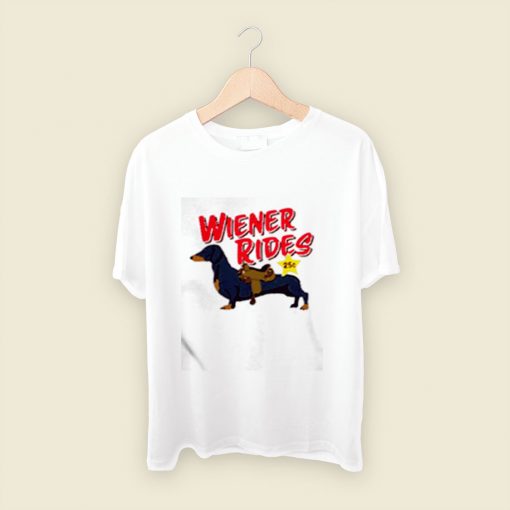 Dachshund Wiener Rides 25c Men T Shirt Style